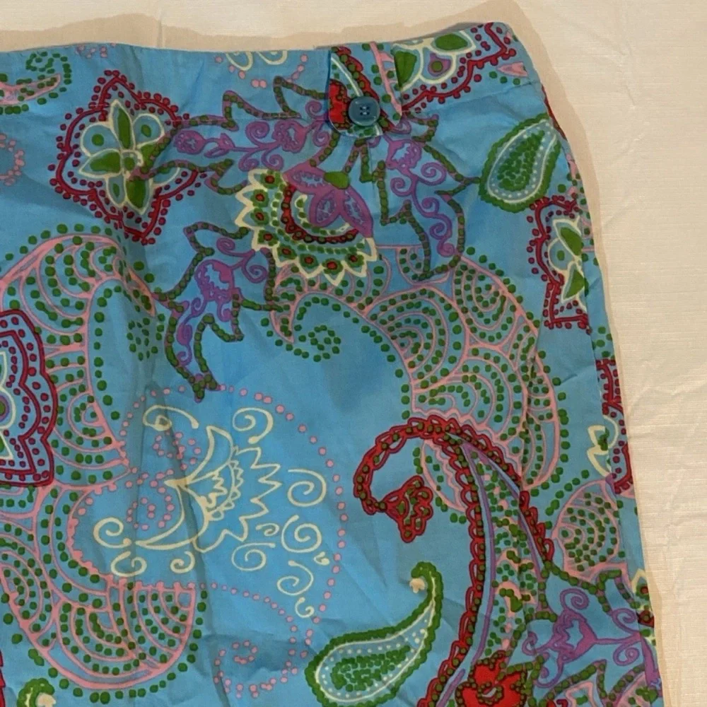 MaxMara weekend Blue Floral Paisley Skirt size 12